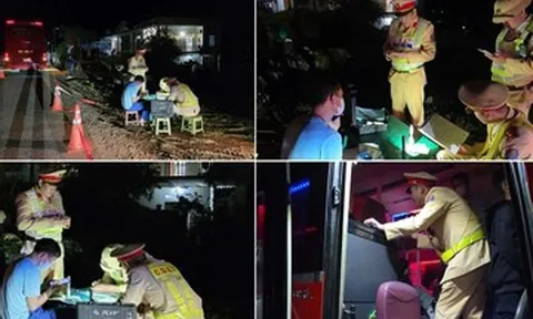 CSGT Thái Nguyên xử lý xe khách 43 chỗ 'nhồi nhét' 63 người