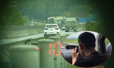 CSGT hóa trang ghi hình trên cao tốc: Tài xế vượt ẩu, quá tốc độ vào tầm ngắm
