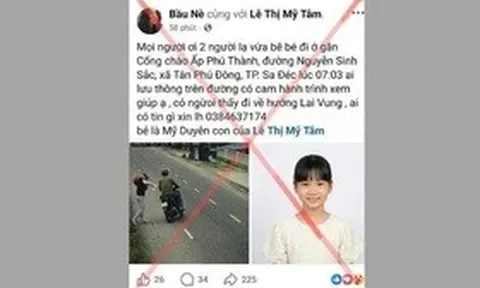 Công an tỉnh Đồng Tháp bác tin đồn bắt cóc trẻ em tại Tân Dương