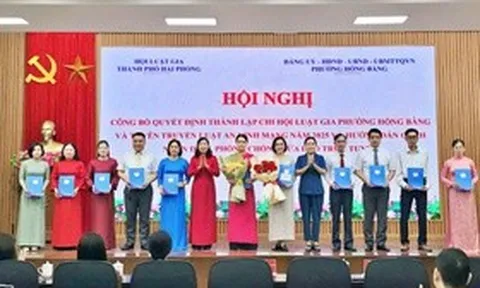 Hội Luật gia Tp.Hải Phòng: Tăng cường "cánh tay nối dài" pháp lý tại cơ sở