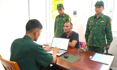 Đồn Biên phòng cửa khẩu Mỹ Quý Tây bắt giữ đối tượng có quyết định truy tìm