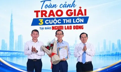 Toàn cảnh lễ trao giải 3 cuộc thi lớn tại Báo Người Lao Động