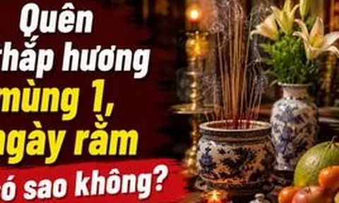 Quên thắp hương mùng 1, ngày rằm có sao không?
