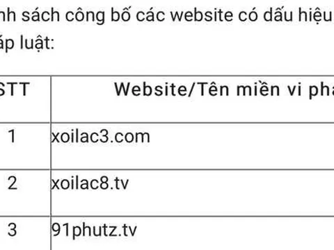Sẽ thường xuyên công bố danh sách các trang 'web đen'