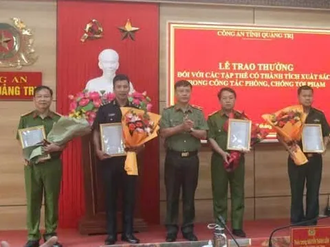 Khen thưởng thành tích xuất sắc của các đơn vị phá án tại Quảng Trị