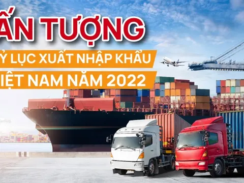 Ấn tượng kỷ lục xuất nhập khẩu Việt Nam năm 2022