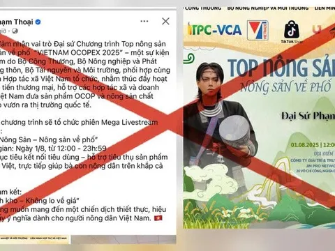 Bộ Công Thương bác thông tin bổ nhiệm đại sứ Hội chợ OCOP xuất khẩu 2025