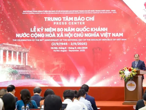 Trung tâm Báo chí mở cửa đón gần 1.500 phóng viên dịp 80 năm Quốc khánh