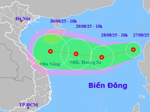 Áp thấp nhiệt đới hình thành trên Biển Đông, giật cấp 8