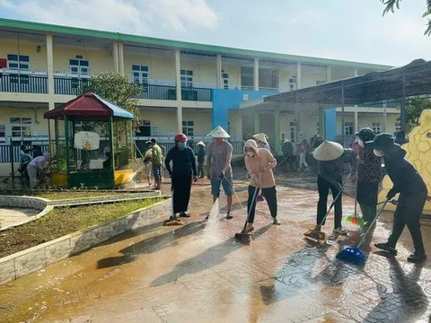 Các trường học ở Hà Tĩnh sẵn sàng tổ chức lễ khai giảng sau bão