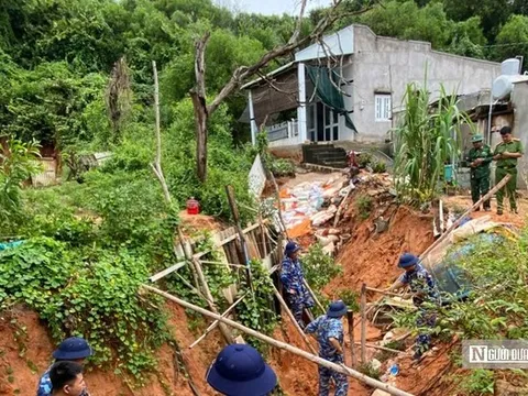 Lâm Đồng: Mưa lớn và lốc xoáy gây hố sụt sâu 3,5m, nguy hiểm cho nhiều hộ dân