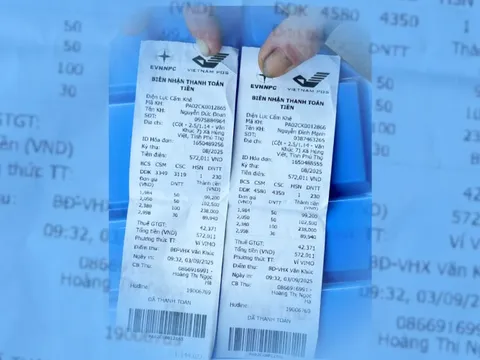 Điện lực Phú Thọ: Hóa đơn tiền điện hai bố con giống nhau do tình cờ có cùng mức tiêu thụ