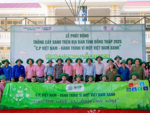 C.P. Việt Nam hoàn thành trồng 1 triệu cây xanh