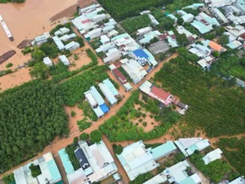 Dân Đồng Nai hô hoán cứu tài sản, đàn gà trăm con trôi trong trận lũ đột ngột