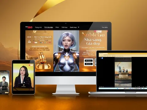 Livestream đặt giá bất động sản lên sóng truyền hình quốc gia