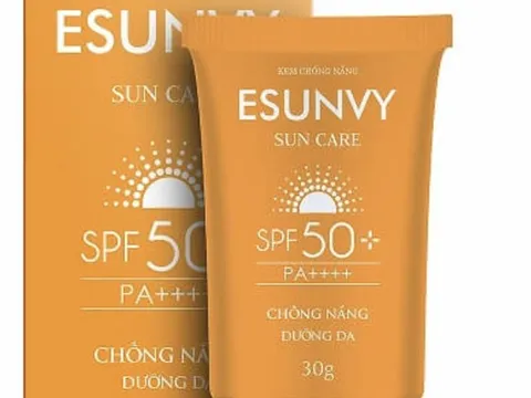 Chỉ số chống nắng thấp hơn thực tế, loạt lô kem Esunvy bị đình chỉ lưu hành