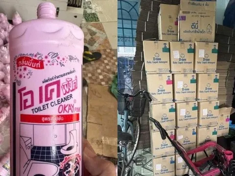 Bắt nhóm sản xuất nước giặt, nước xả giả số lượng khủng tại Tp.HCM