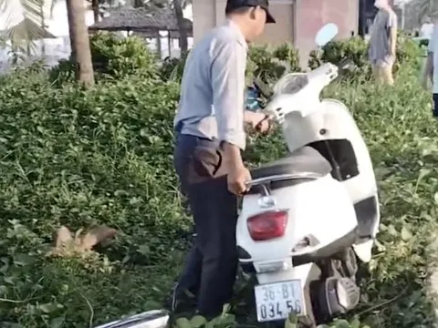 Ban Quản lý lên tiếng vụ clip bảo vệ dắt xe máy xuống bãi cát ở Đà Nẵng