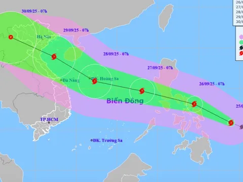 Tiếp nối bão số 9, bão Bualoi dự báo giật tới cấp 16 sắp vào Biển Đông
