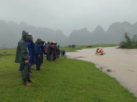 Dắt trâu đi tránh bão số 10, nam sinh bị nước cuốn mất tích