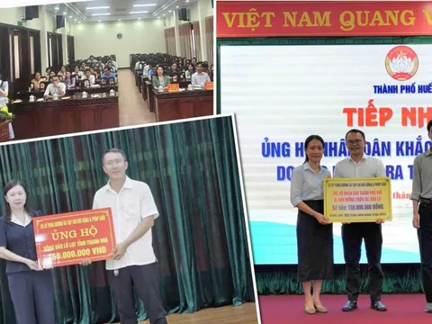 Nghĩa cử ấm tình người của ca sĩ Tùng Dương dành cho người dân Thanh Hoá và Tp.Huế sau bão số 10