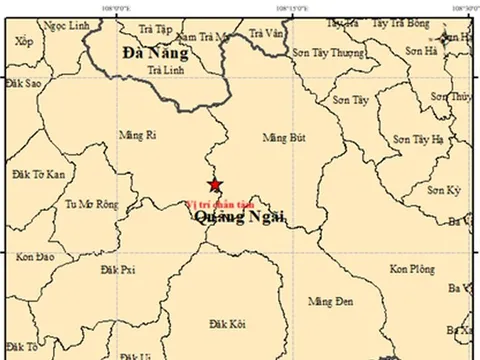 Quảng Ngãi động đất 4,9 độ lúc rạng sáng, người dân nhiều tỉnh thành cảm nhận rung lắc