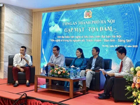 Công an Hà Nội gặp gỡ văn nghệ sĩ tiêu biểu Thủ đô