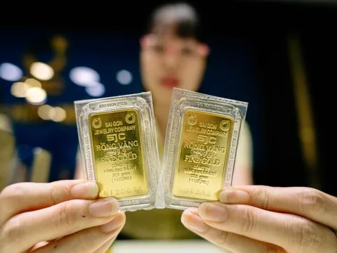 Giá vàng miếng SJC tăng 1,9 triệu đồng/lượng chỉ sau một ngày