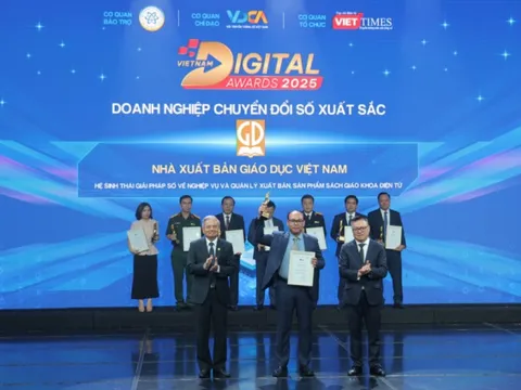 Nhà xuất bản Giáo dục Việt Nam đoạt giải “Doanh nghiệp, đơn vị sự nghiệp chuyển đổi số xuất sắc”
