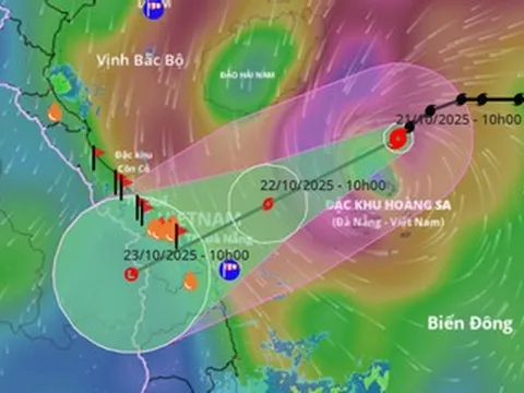 Tin mới nhất bão số 12: Cách Đà Nẵng 450km, mưa lớn đỉnh điểm từ chiều 22-23/10