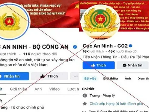 Cảnh báo thủ sử dụng tài khoản Facebook “tích xanh” giả mạo công an để lừa đảo