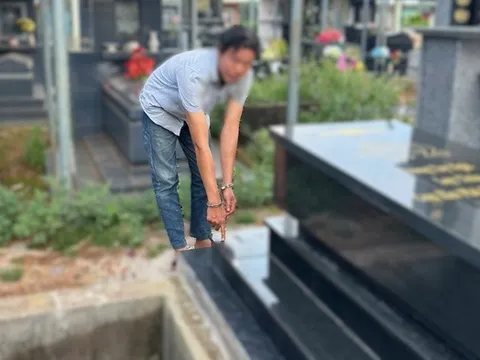 Người đàn ông khai lý do đập phá mộ tại nghĩa trang