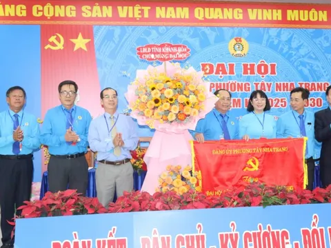 Phường Tây Nha Trang tổ chức Đại hội Công đoàn nhiệm kỳ 2025-2030