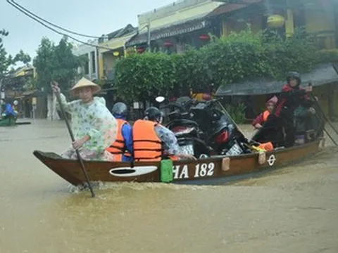 Lũ trên sông Vu Gia, Thu Bồn ở Đà Nẵng dâng trở lại, ngập lụt còn kéo dài