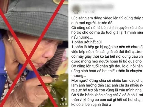 Sự thật về thông tin cụ bà nhịn đói nhiều ngày giữa mưa lũ ở Đà Nẵng