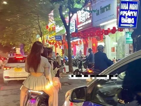 Xử lý nam thanh niên chở 4 cô gái không đội mũ bảo hiểm trên đường Trần Duy Hưng