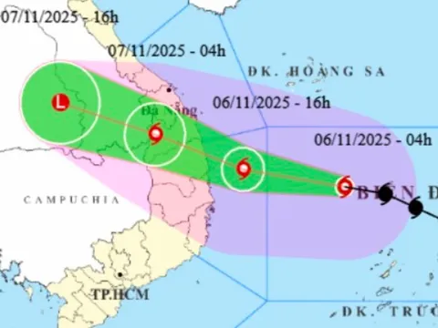 Bão số 13 Kalmaegi giật cấp 17, dự báo đổ bộ chiều tối nay 6-11 từ Quảng Ngãi - Gia Lai