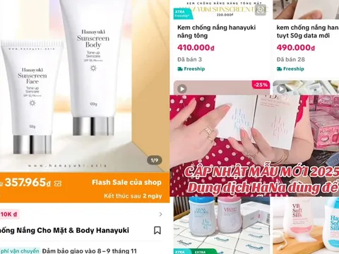 Sản phẩm của công ty chồng Đoàn Di Băng vẫn được rao bán rầm rộ