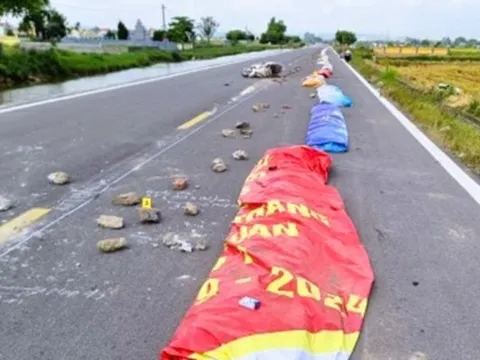 Khởi tố người nông dân phơi lúa trên đường dẫn tới tai nạn chết người