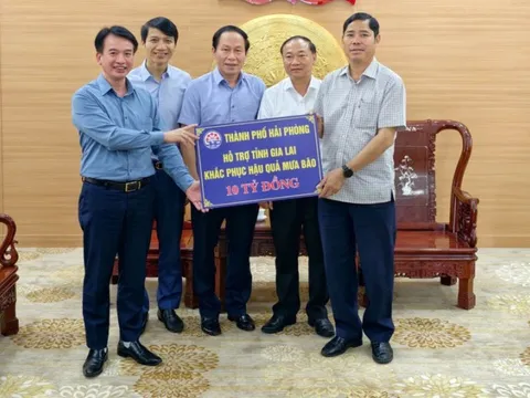 Hải Phòng hỗ trợ 10 tỉ đồng giúp Gia Lai khắc phục thiệt hại do bão số 13