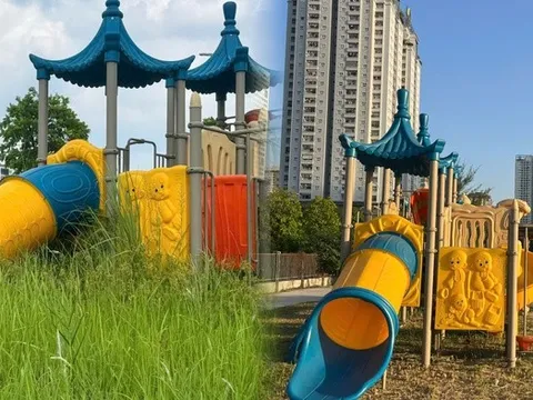 Diện mạo mới tinh tươm của Công viên CV1 sau đợt ra quân của phường Cầu Giấy