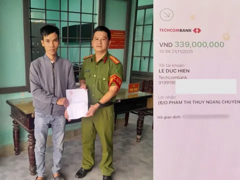 Cô gái ở Hà Nội chuyển nhầm 339 triệu, người nhận ở Đà Nẵng lập tức trình báo