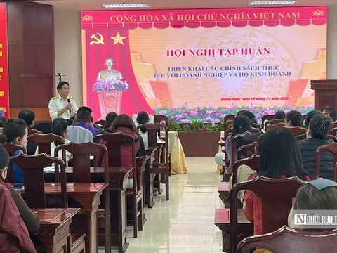 Quảng Ngãi nâng cao năng lực cho hộ kinh doanh và doanh nghiệp với chính sách thuế mới