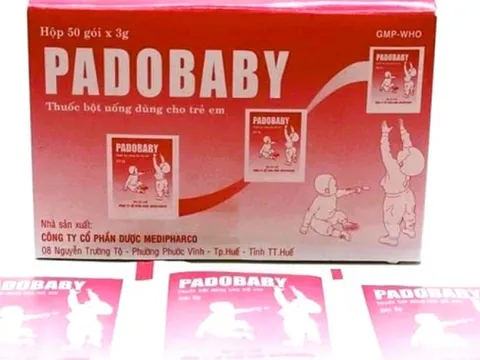 Thanh Hóa chỉ đạo thu hồi thuốc bột uống Padobaby dùng cho trẻ em