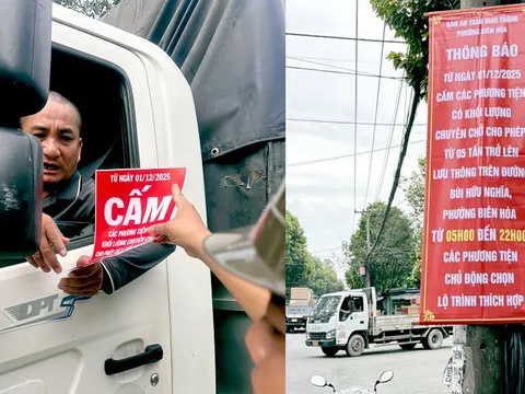 Đồng Nai chống kẹt xe: Cấm xe tải trên 5 tấn vào đường Bùi Hữu Nghĩa trong ngày