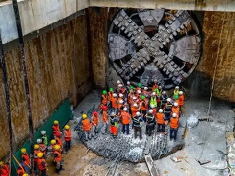 Máy đào hầm 'Thần Tốc' hoàn thành 4 ga ngầm metro Nhổn - ga Hà Nội