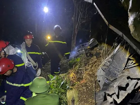 Xe tải lao xuống vực sâu 100 m, tài xế tử vong mắc kẹt trong cabin