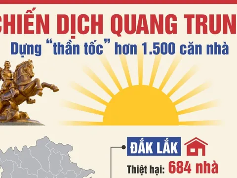 [Infographic] - Chiến dịch Quang Trung: Dựng “thần tốc” hơn 1.500 mái nhà cho người dân sau lũ dữ