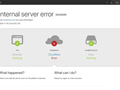 Cloudflare lại gặp sự cố, loạt dịch vụ Internet nổi tiếng 'mất kết nối'