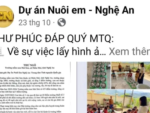 Dự án thiện nguyện “Nuôi em ở Nghệ An” bị tố không minh bạch?